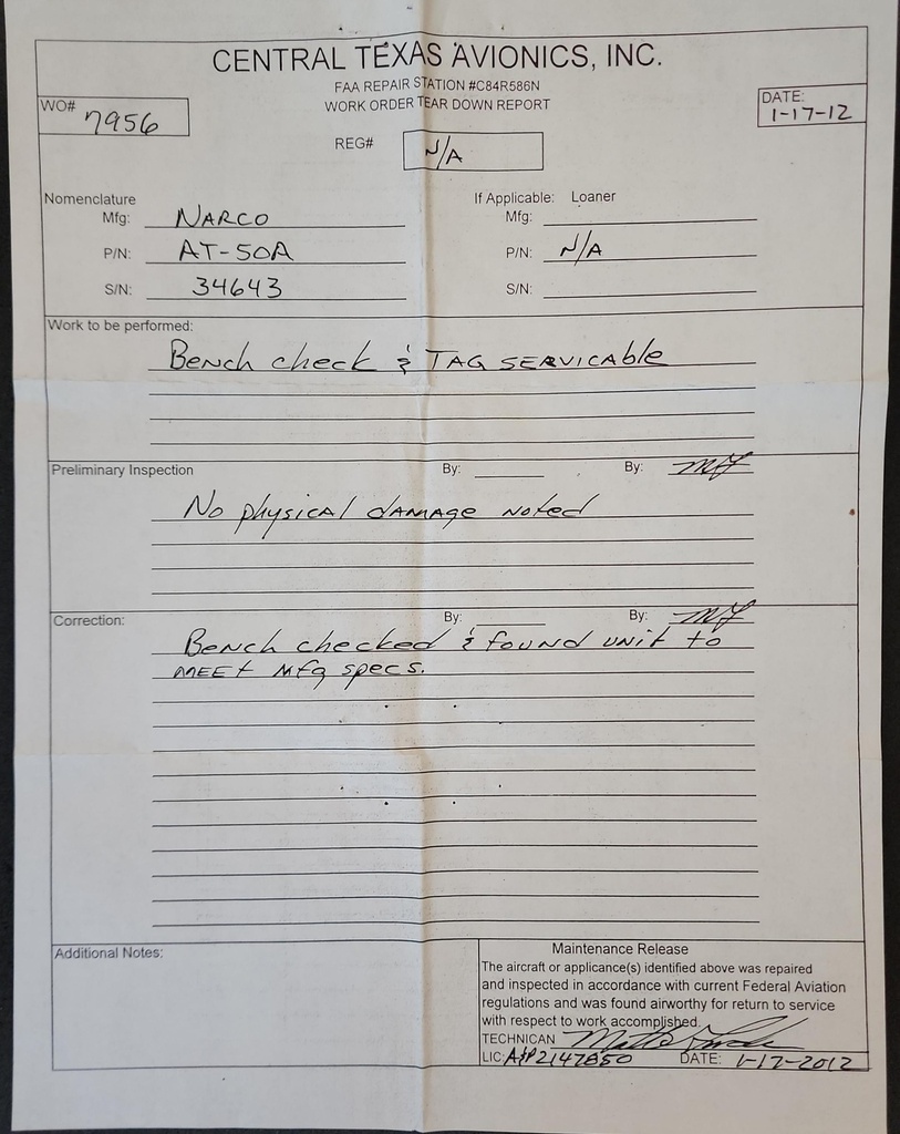 Work Order