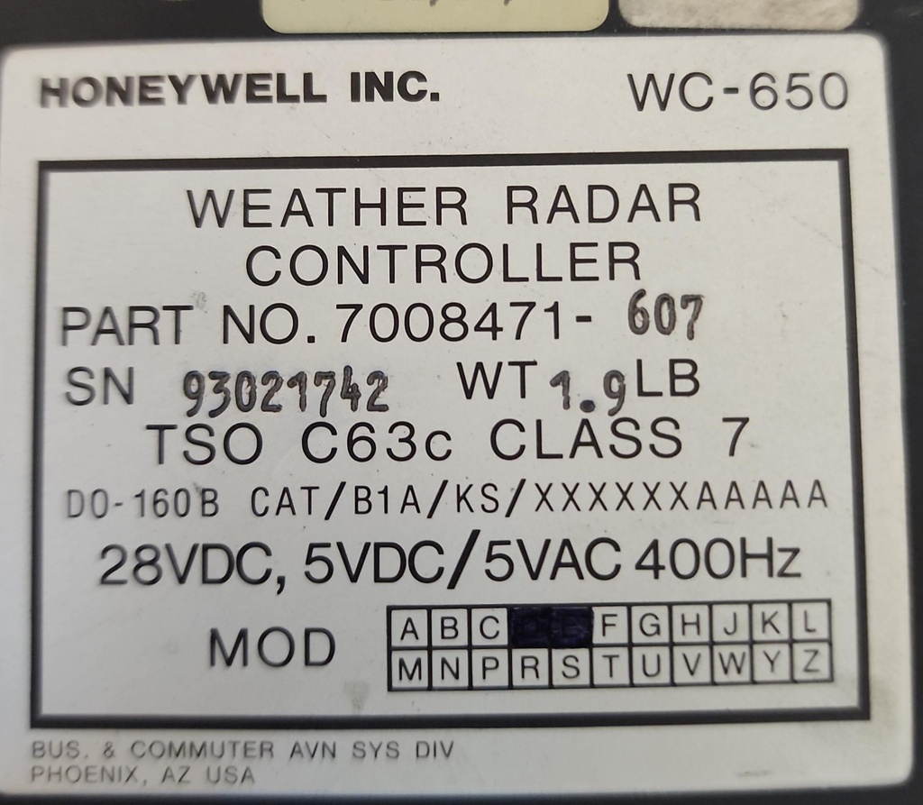 Data Plate