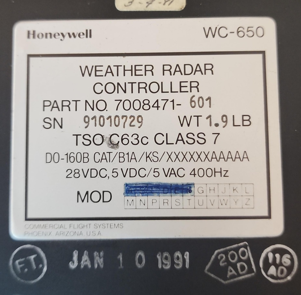 Data Plate