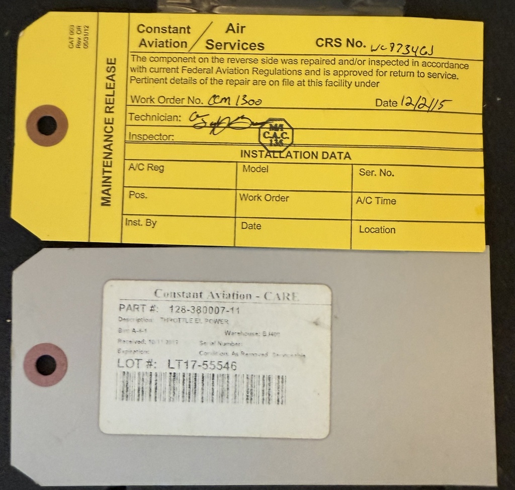 Serviceable Tag