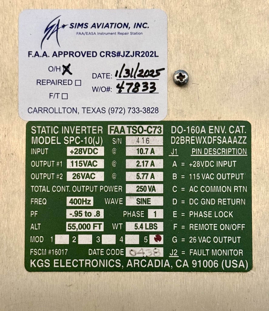 Data Plate