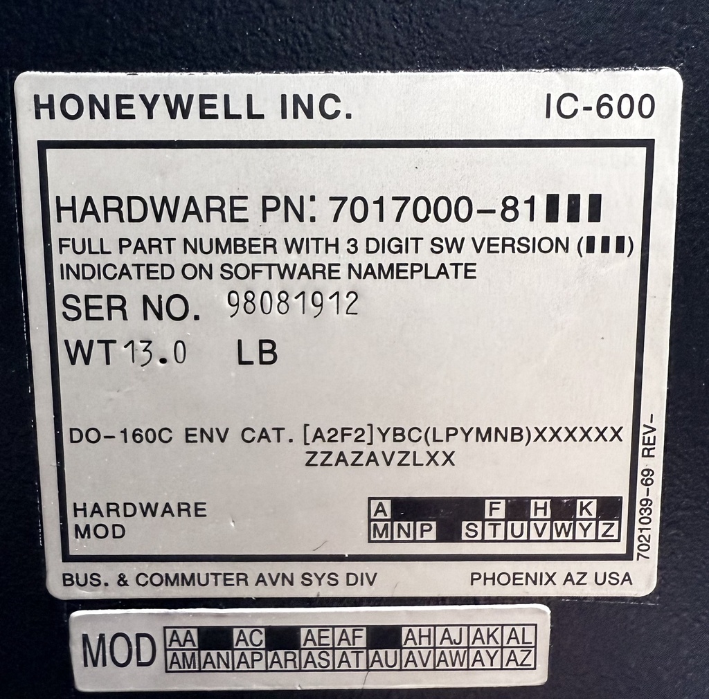 Data Plate