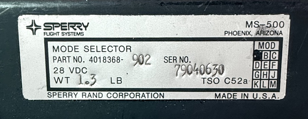 Data Plate