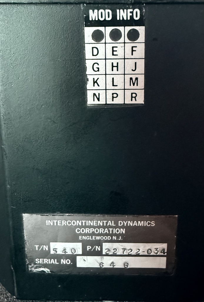 Data Plate