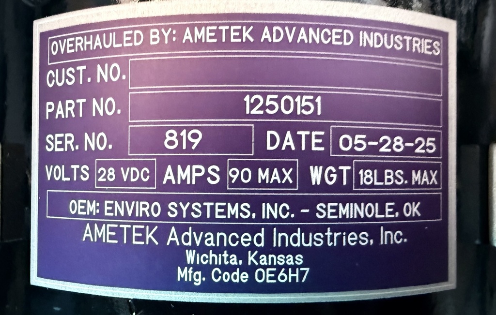 Data Plate