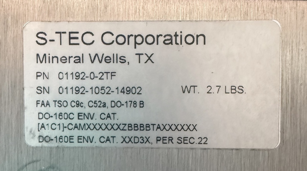 Data Plate