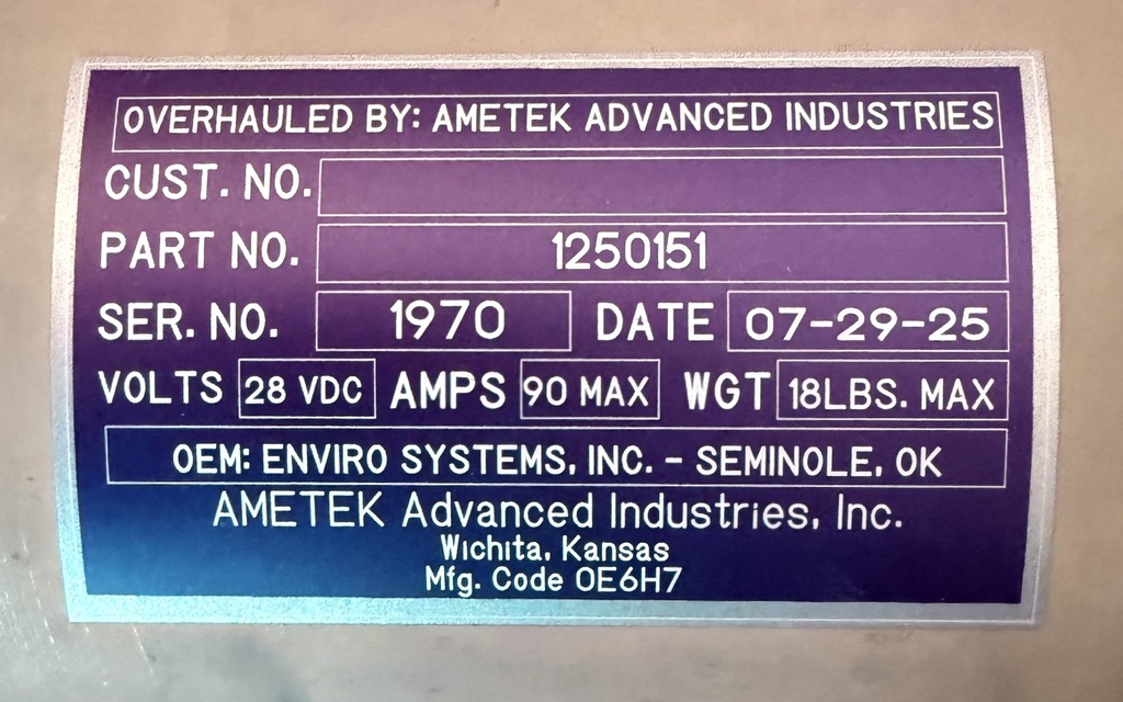 Data Plate